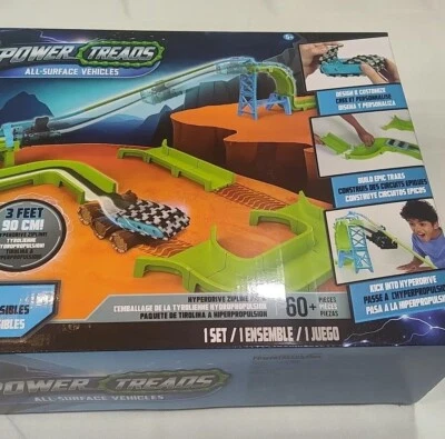 Power Treads Hyperdrive Zipline Car Set  (60 Pieces Plus Vehicle) - Image 1 of 4