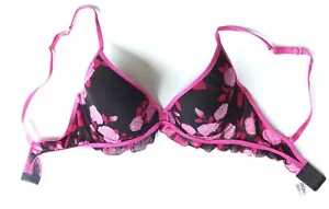 Mujer / Niña Talla 36B Promise Sujetador con Aros Liso Tazas Pliegue Encaje - Imagen 1 de 4