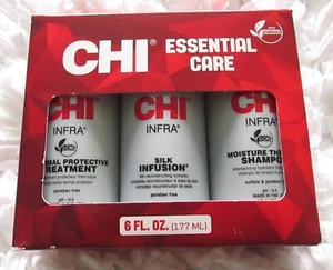 CHI INFRA THERMAL PROTECT/SILK INFUSION COMPLEX/MOISTURE THERAPY SHAMPOO Ea 6oz - Picture 1 of 3