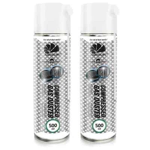 2x AABCOOLING H&O Gas Air Duster 500ml SPRAY SPRĘŻONEGO POWIETRZA OCZYSZCZACZ SPRĘŻONEGO POWIETRZA - Zdjęcie 1 z 10