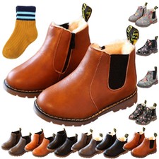 Baby Shoes Toddler Boys Girls boots leather Children kids Martin Snow boots AU