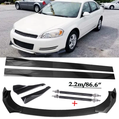 Front Lip Chin Bumper Body Kits 86.6" Side Skirt  For Chevrolet Impala 2007-2020 - Изображение 1 из 4