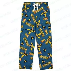 X-Men '97 Wolverine Trousers Adult Loungewear Sleep Pajama Pants Oversized Adult - Picture 1 of 2