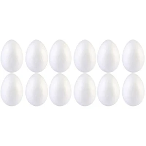 Upgraded Toddler Egg Egg Decorations DIY Egg White Hanging Plastic Eggs - Picture 1 of 12