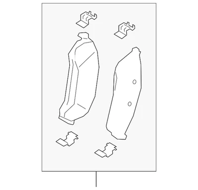 Genuine Ford 2019-2023 Ford Ranger - Brake Pads Rear JB3Z-2200-D - Image 1 of 4