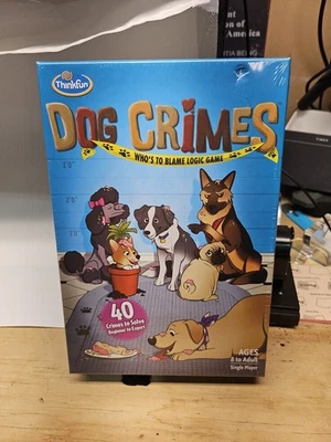 《NEW》ThinkFun Dog Crimes Logic Game - Engaging Brainteaser for Kids and Adults - Image 1 of 3