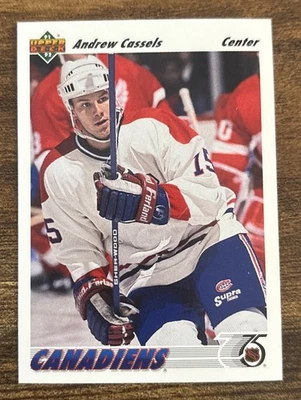Upper Deck 1991-92 Andrew Cassels #379 NHLPA Montreal Canadiens NHL Player - Image 1 of 3