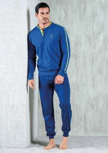 Pigiama uomo in jersey di cotone manica lunga Navigare 141800 - Picture 1 of 3