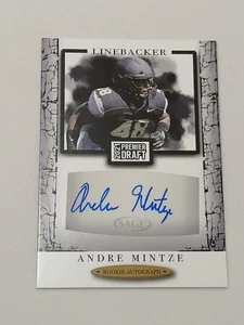 Andre Mintze Denver Broncos 2021 Sage Premier Draft Certified Autograph Card - Bild 1 von 2