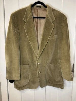 Abrigo Deportivo Vintage Holbrook Tostado Pana Para Hombres 44R Traje Blazer Años 70 Retro Informal Foto 1 de 4