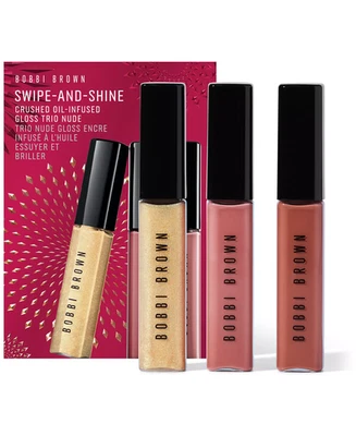 Bobbi Brown 3-Pc. Swipe-And-Shine Crushed Oil-Infused Lip Gloss Gift Set-LE-NIB - Image 1 of 2