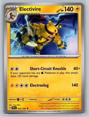 Electivire #054/162 SV05: Temporal Forces Uncommon - Pokemon Cards E49 - Image 1 of 2