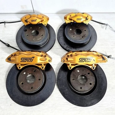 Pinzas de freno delanteras y traseras Brembo discos para: Subaru Impreza GRB GVB STI 08-14 Foto 1 de 4