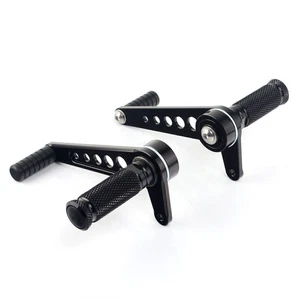 Cafe Racer Aluminum Bobber Foot Pegs Pedals for Yamaha RD350 XS650 SR400 SR500 - Picture 1 of 7