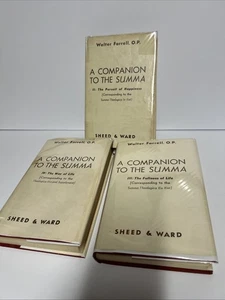 A Companion to the Summa 3 Volumes 2, 3,4 Walter Farrell Rare First Edition HC - Picture 1 of 22