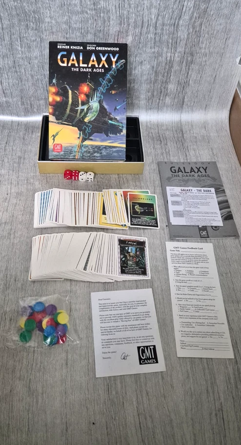 Galaxy The Dark Ages GMT Games complet Reiner Knizia cartes science fiction rare - Photo 1/4