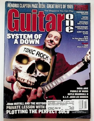 Guitar One Magazine October 2001 System of a Down Paul Gilbert AC/DC - Image 1 of 3