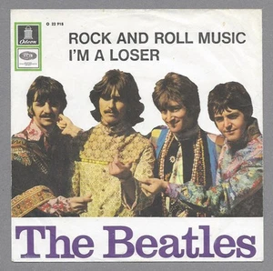 Beatles rare 7” Single 'Rock And Roll Music / I’m A Loser’ im orig. Hippie Cover - Bild 1 von 4