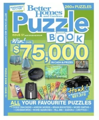 Better Homes and Gardens PUZZLE BOOK Issue 51 / Code Crackers, Arrow Words &More - Image 1 of 3