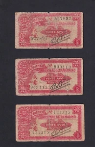 Macau 20 avos 1944 P-20 ,G x 3 - Picture 1 of 2