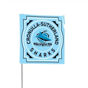 NRL - Bandera cuadrada de tiburones Cronulla - Imagen 1 de 1
