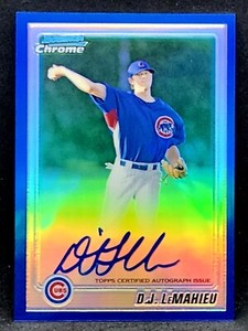 2010 Bowman Chrome DJ LEMAHIEU Blue Refractor RC Prospect Auto /150 Autograph
