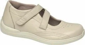 Drew Women's Orchid Comfort Padded Orthopedic Beige Leather Shoes Bone Siz 10.5W - Picture 1 of 11