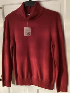 Women’s Red Pullover Turtle Neck Long Sleeve Sweater Large NWT - Picture 1 of 7