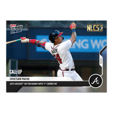 2020 TOPPS NOW Cristian Pache #414 Atlanta Braves!