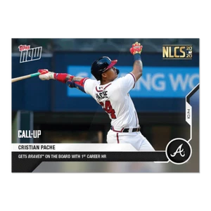 2020 TOPPS NOW Cristian Pache #414 Atlanta Braves! - Picture 1 of 2
