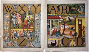 Incisione su legno originale di Walter Crane L'alfabeto dei vecchi amici; Routledge - Foto 1 di 1