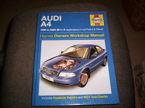 HAYNES WORKSHOP MANUAL AUDI A4 1995 TO 2000 PETROL AND DIESEL - Picture 1 of 2