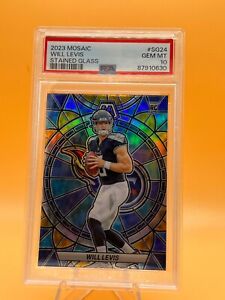 2023 Panini Mosaic Will Levis Stained Glass PSA 10 Rookie RC SSP Titans #SG-24 