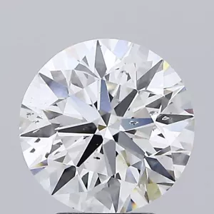 3 CT Round Lab Grown Diamond Engagement Ring - Picture 1 of 2