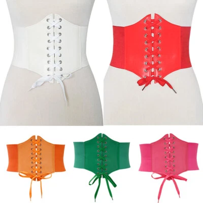 Elastischer Schnür-Korsettgürtel Für Damen Ultrabreiter Schlankheitsgürtel  > - Bild 1 von 4