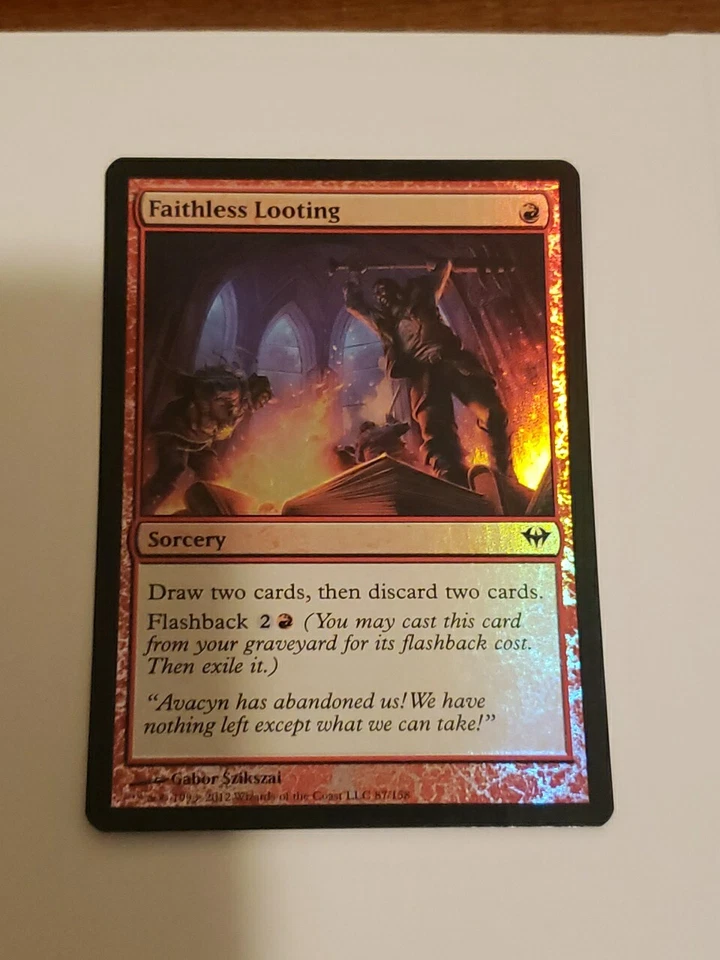1x MTG Faithless Looting FOIL Dark Ascension NM x1 - Image 1 of 1