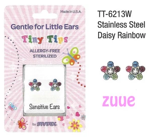 STUDEX TINY TIPS CHILDRENS ALLERGY FREE SENSITIVE GENTLE EARRINGS KIDS EAR STUDS - Picture 1 of 37