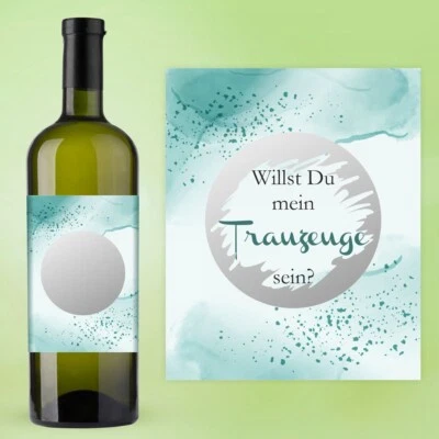 AUFKLEBER SET - Willst Du mein TRAUZEUGE sein? Rubbelsticker Silber - Bild 1 von 4