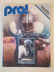 1980 NFL PRO Program Aug 23 1980 New Orleans Saints @ Detroit Lions, Silverdome  - Picture 1 of 12
