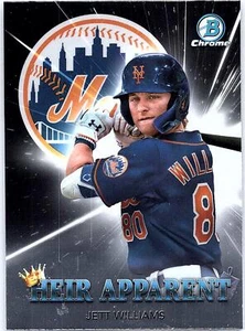 2022 Bowman Draft Heir Apparent Jett Williams New York Mets - Picture 1 of 2