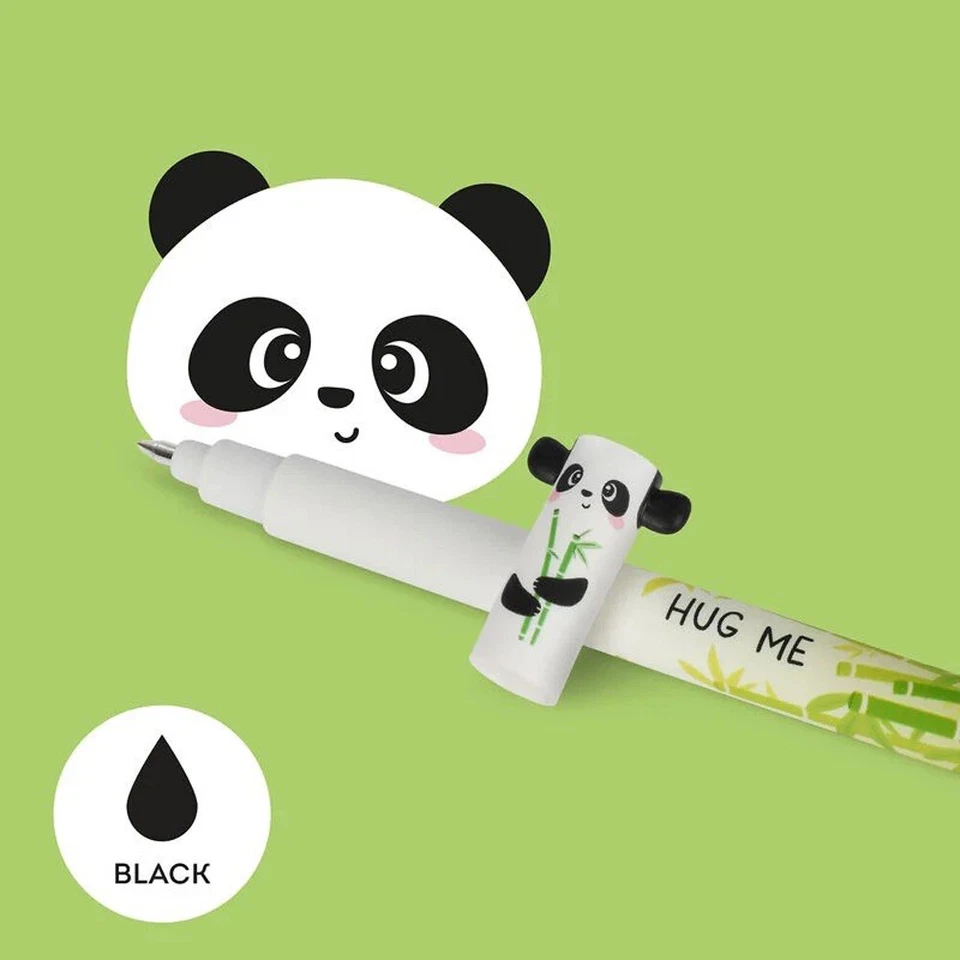 10 mal LEGAMI Stift Radierbar schwarz Panda