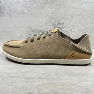 Olukai Nalukai Kala Leather Slip On Shoes - Men's Size 11 - Tan - Picture 1 of 11