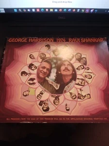 George Harrison 1974 Ravi Shankar Original Tour Souvenir Program Music Concert - Picture 1 of 2