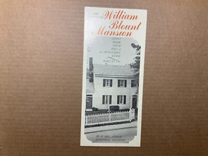 The Governor William Blount Mansion Knoxville Tennessee TN Vintage Brochure - Picture 1 of 2