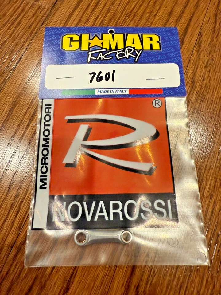 Brand new Novarossi .12 Conrod w/ wrist pin Clips Part # 07601 for Plus 12 NS - Image 1 of 1