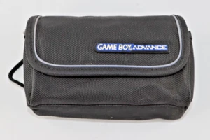 Nintendo Gameboy Advance Carrying Case Black w/ Grey Trim Game Boy GBA Bag - Picture 1 of 4