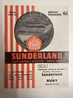 Sunderland V Bury 1963-64 Programme