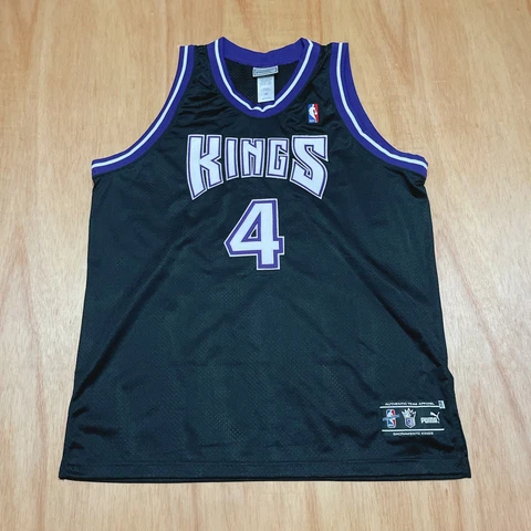 100% Authentic Chris Webber Puma Sacramento Kings Signed Jersey Size 48 XL Mens Cover