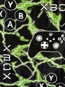 Xbox Lightning Doppelbett Bettbezug Set schwarz grün Microsoft Wendebar Neu - Bild 1 von 5