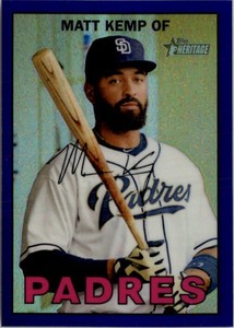2016 (PADRES) Topps Heritage Chrome Purple Refractors #THC449 Matt Kemp